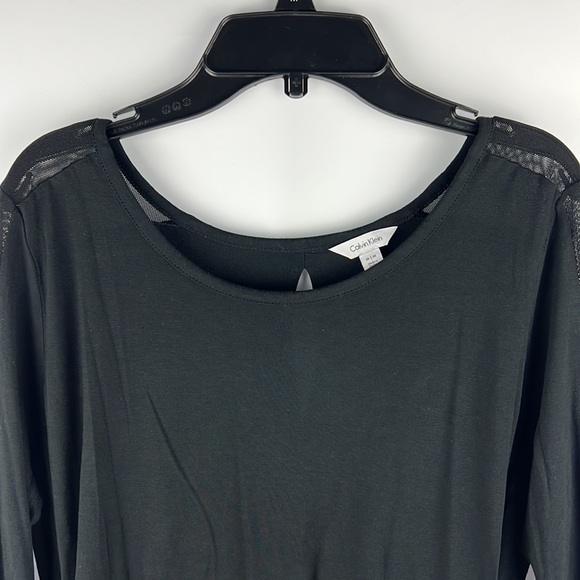 Calvin Klein Scoop Neckline Long Sleeve Blouse  Sz:M - Picture 4 of 14